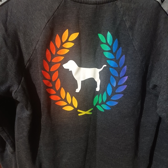 🤠Victoria's Secret Pink Pull over Sweatshirt Size Small - Picture 4 of 6